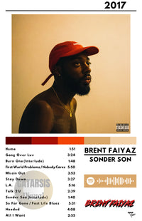 Cuadro Brent Faiyaz - Sonder Son