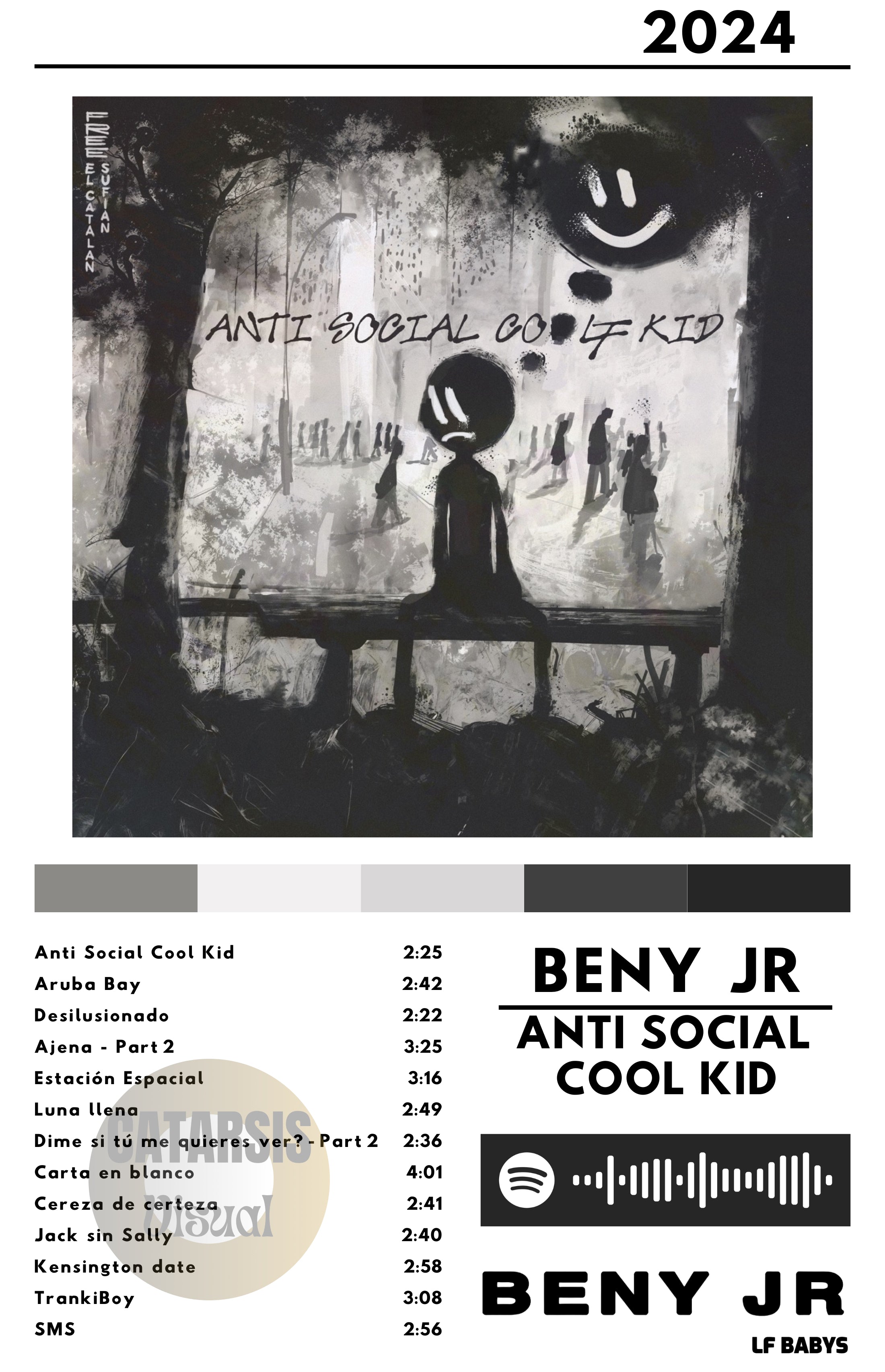 Cuadro Beny Jr - Anti Social Cool Kid
