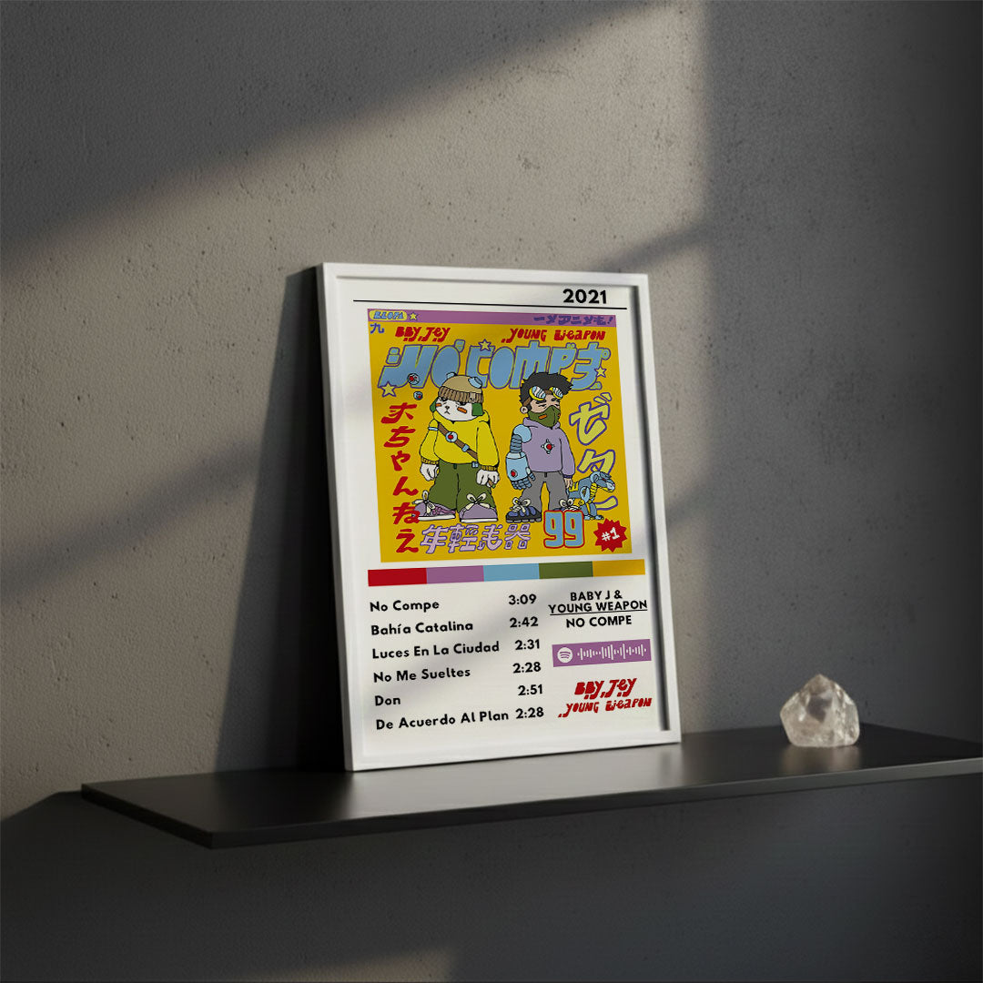 Cuadro Baby J & Young Weapon - No Compe