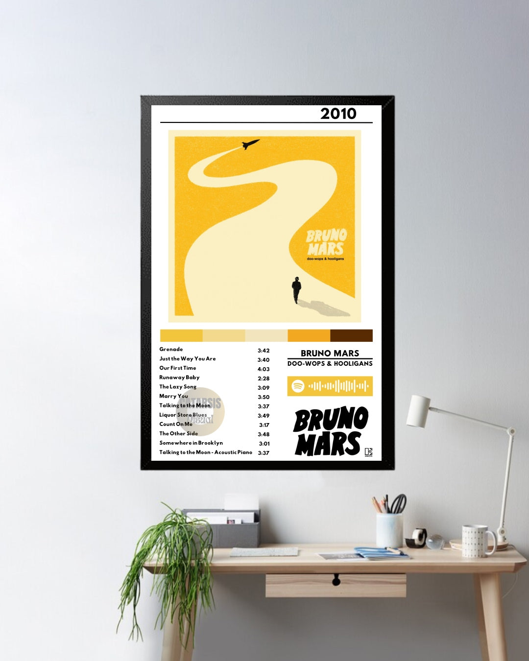 Cuadro Bruno Mars - Doo-Wops & Hooligans