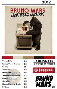 Cuadro Bruno Mars - Unorthodox Jukebox