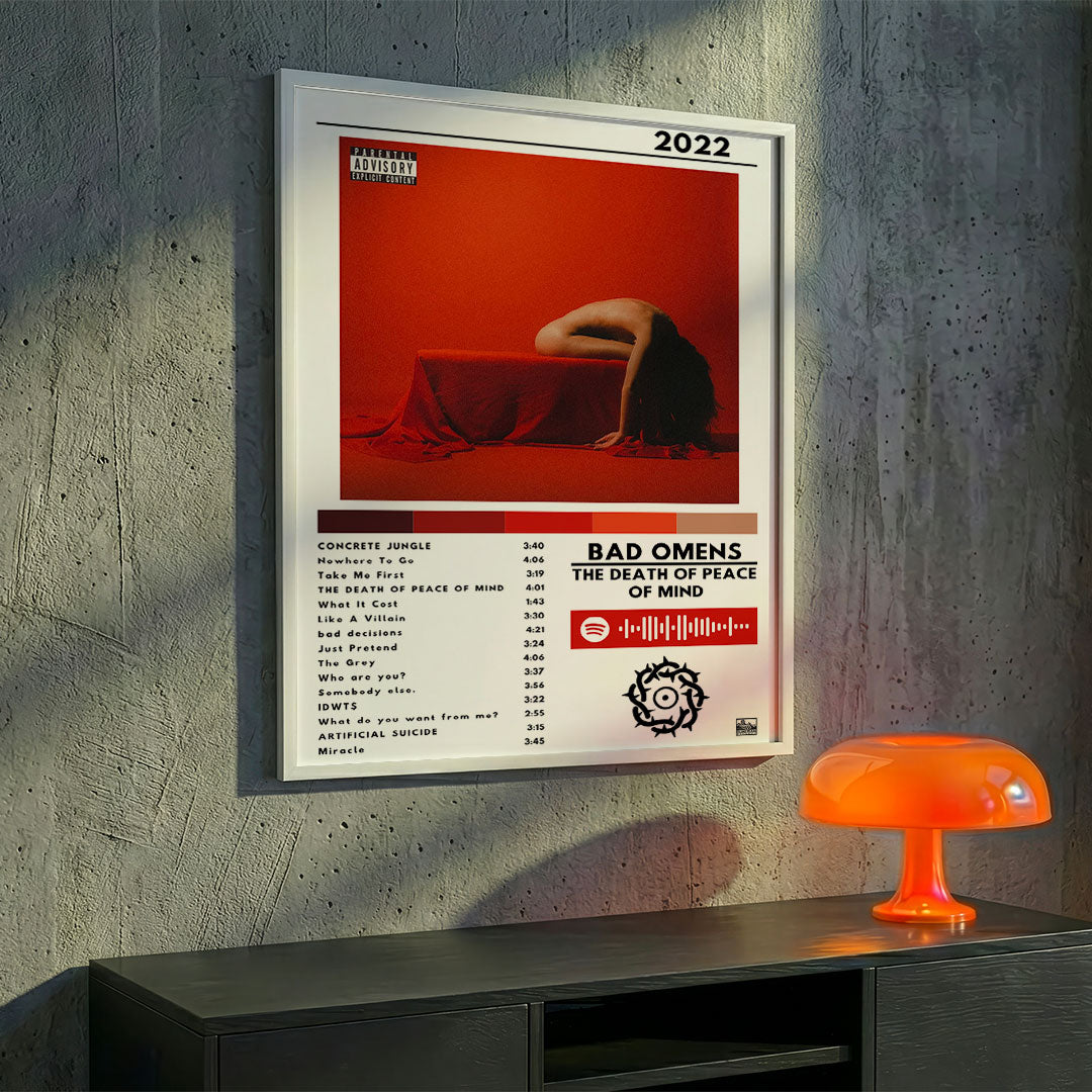 Cuadro Bad Omens - The Death of Peace of Mind - Catarsis Visual