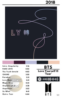 Cuadro BTS - Love Yourself: Tear