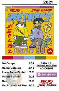 Cuadro Baby J & Young Weapon - No Compe