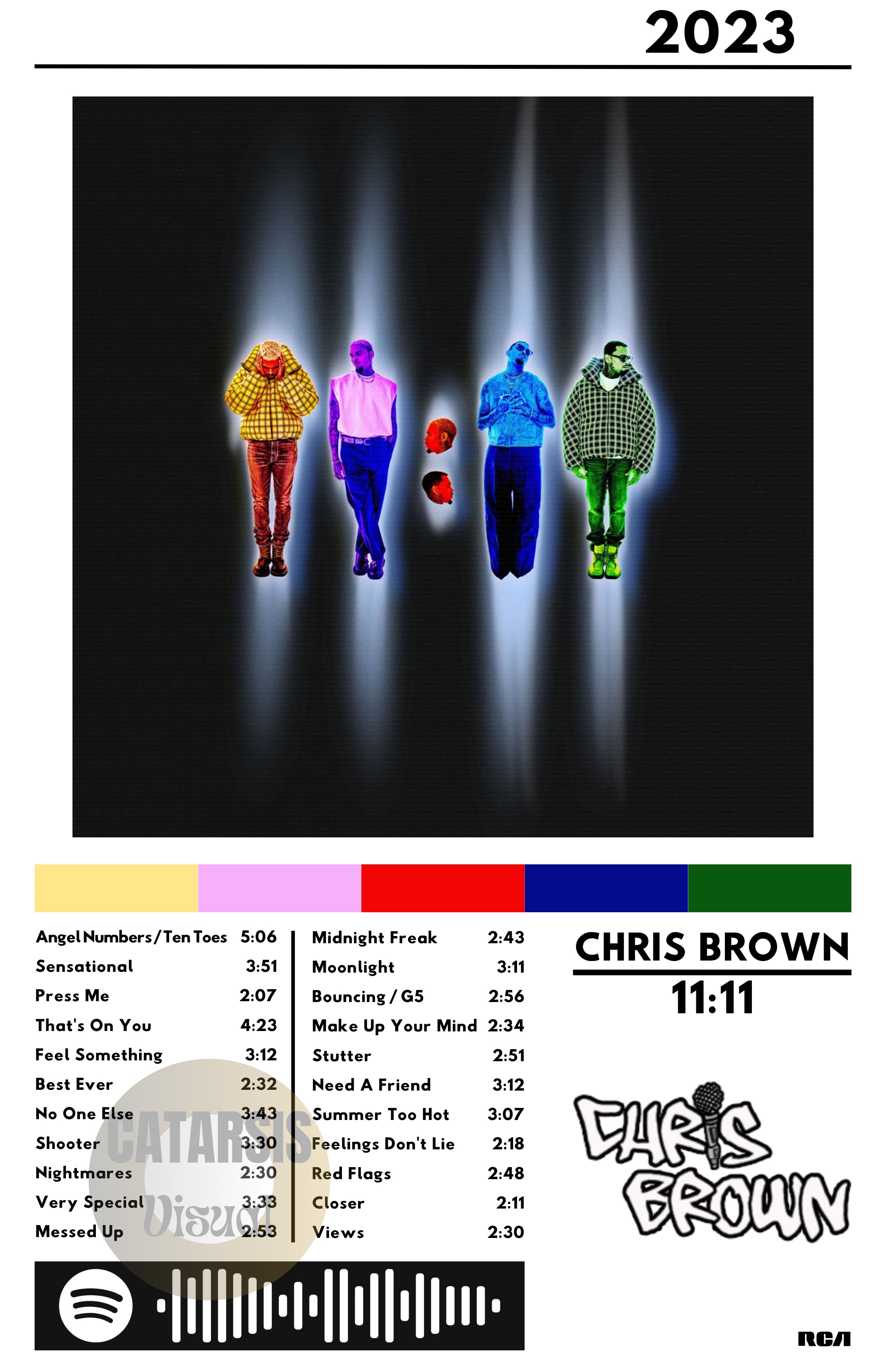 Cuadro Chris Brown - 11:11