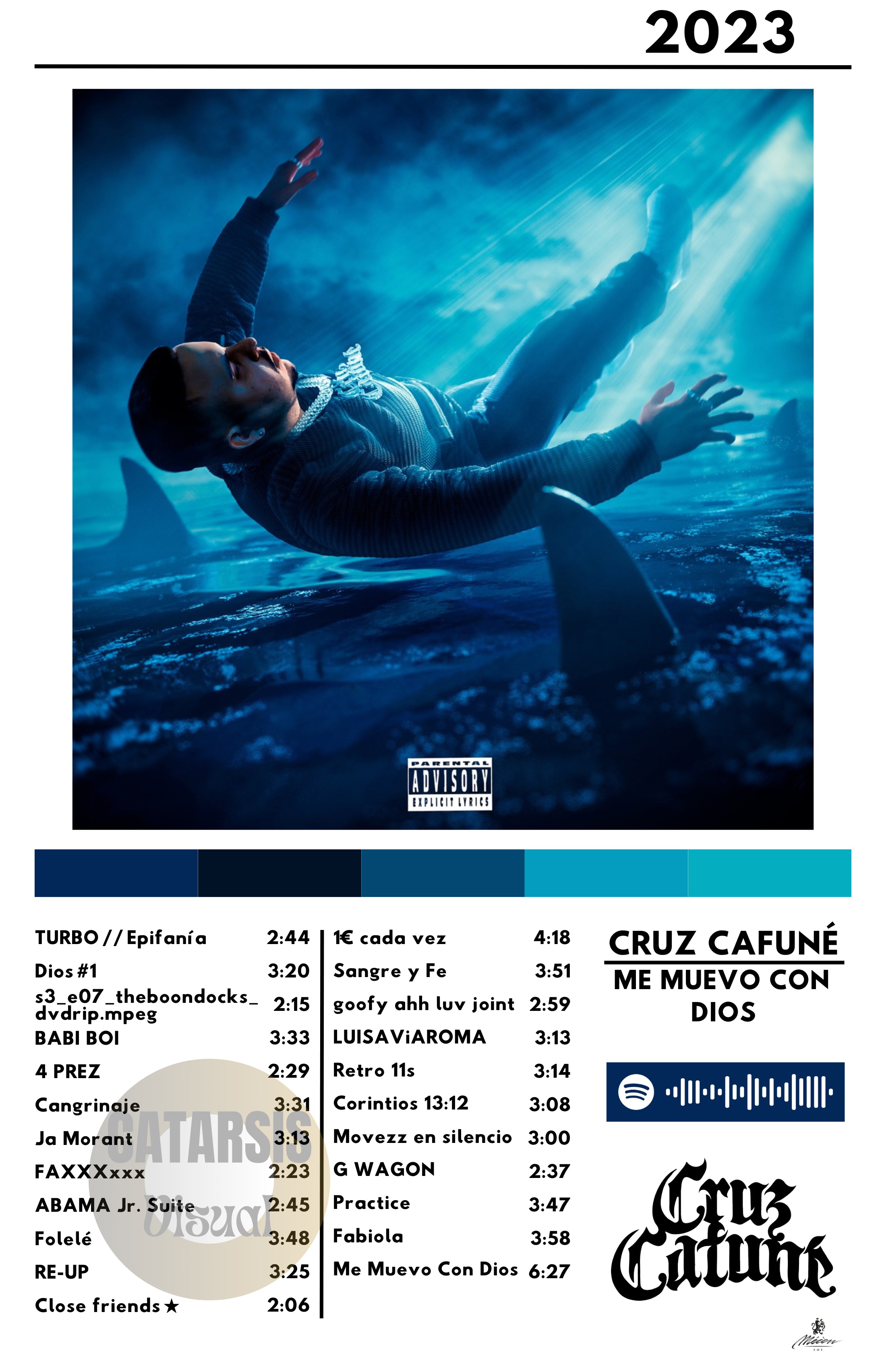 Cuadro Cruz Cafuné - Me muevo con Dios