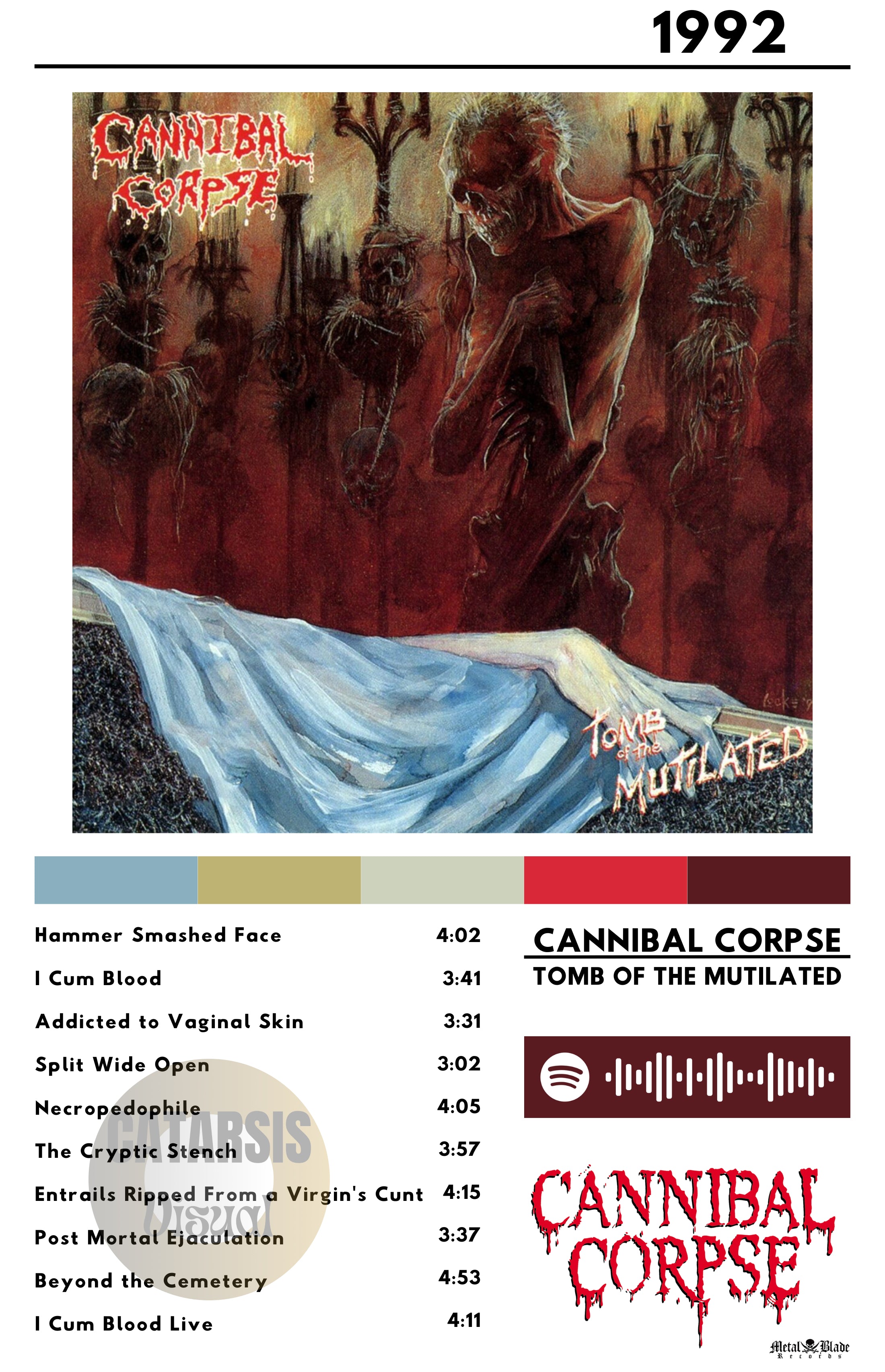 Cuadro Cannibal Corpse - Tomb of the Mutilated