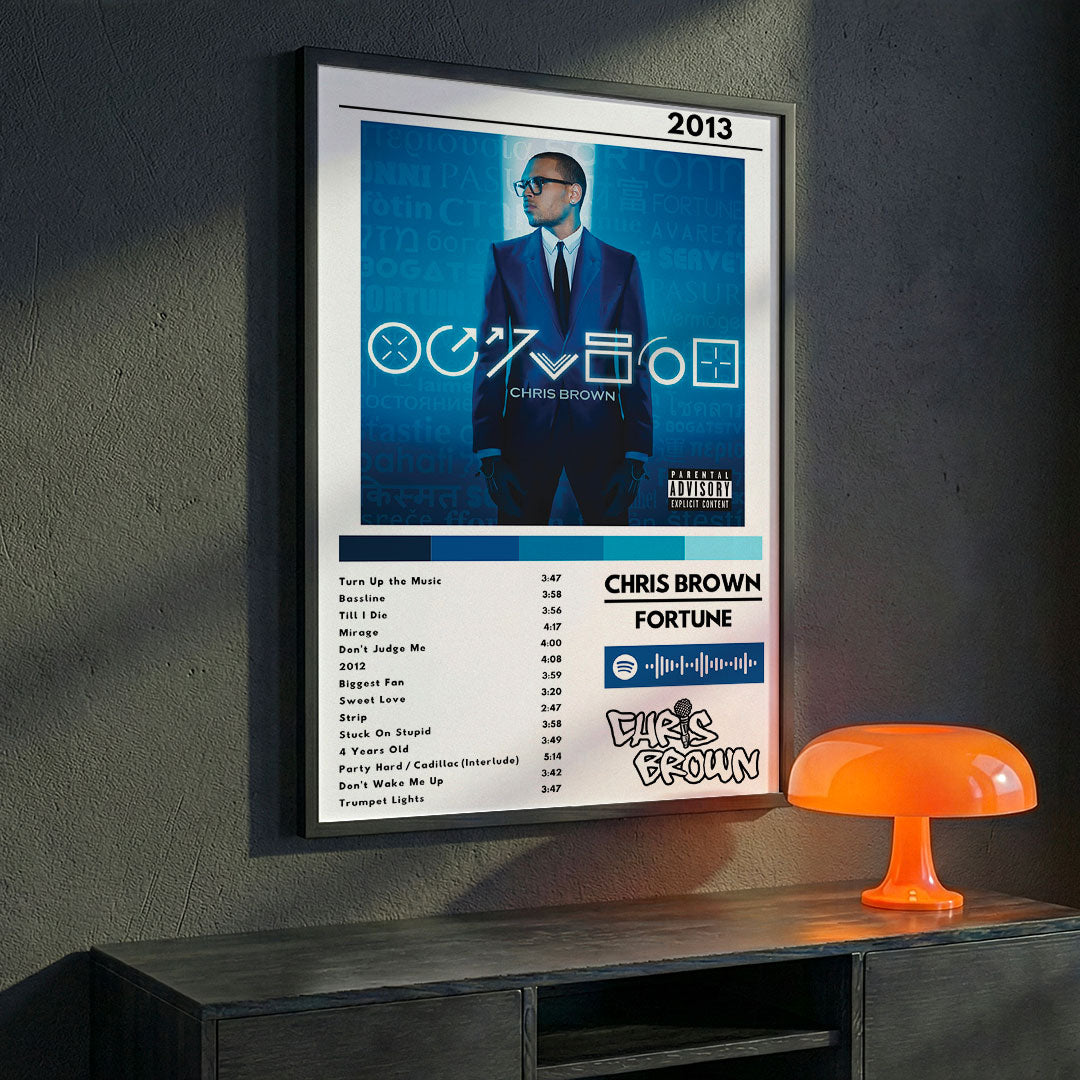 Cuadro Chris Brown - Fortune