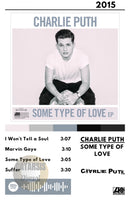 Cuadro Charlie Puth - Some Type of Love