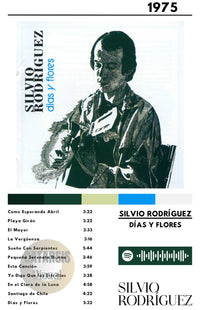 Cuadro Silvio Rodríguez - Días y Flores