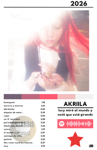 Cuadro AKRIILA - lucy miró al mundo y notó que está girando
