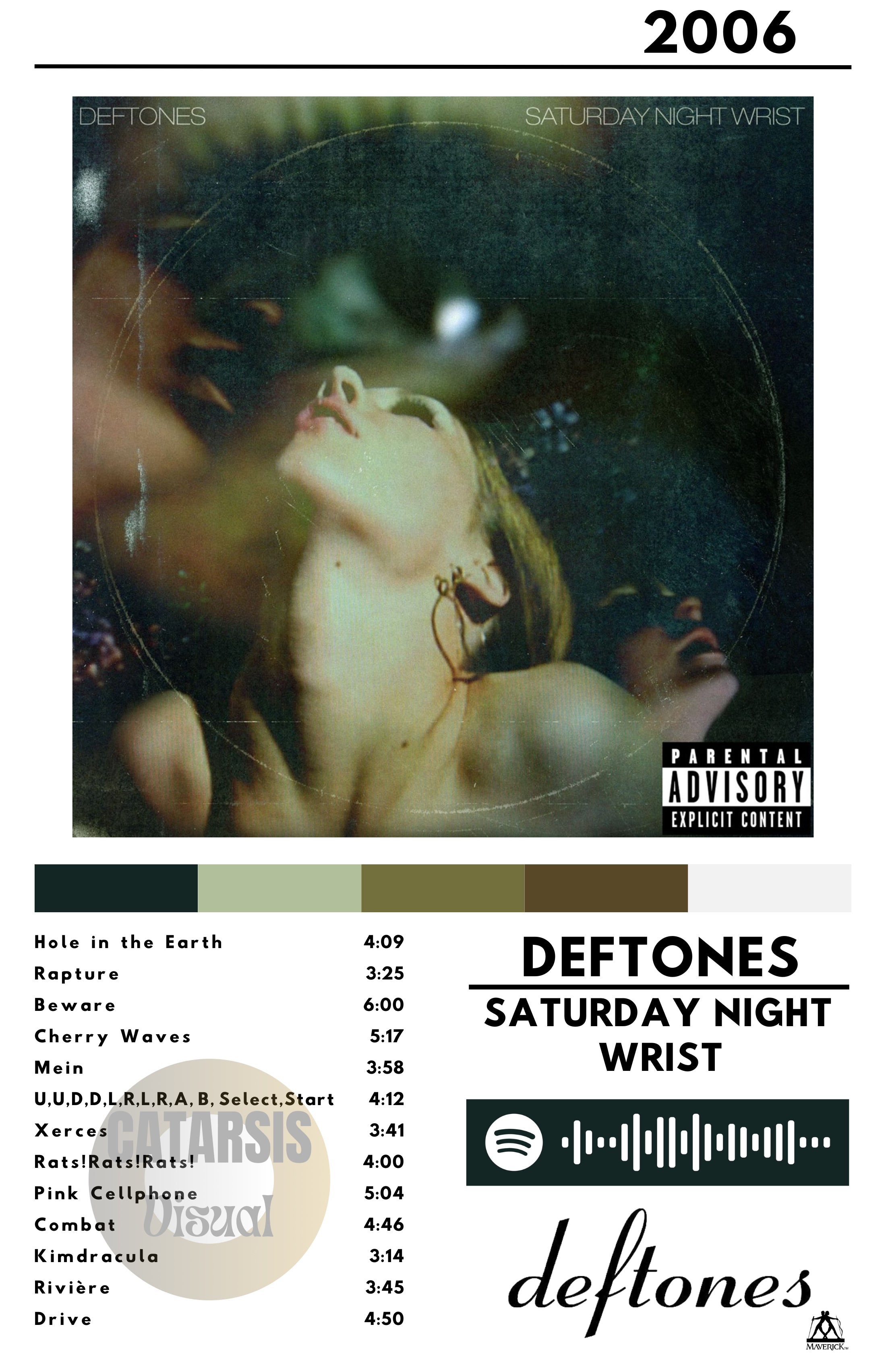 Cuadro Deftones - Saturday Night Wrist