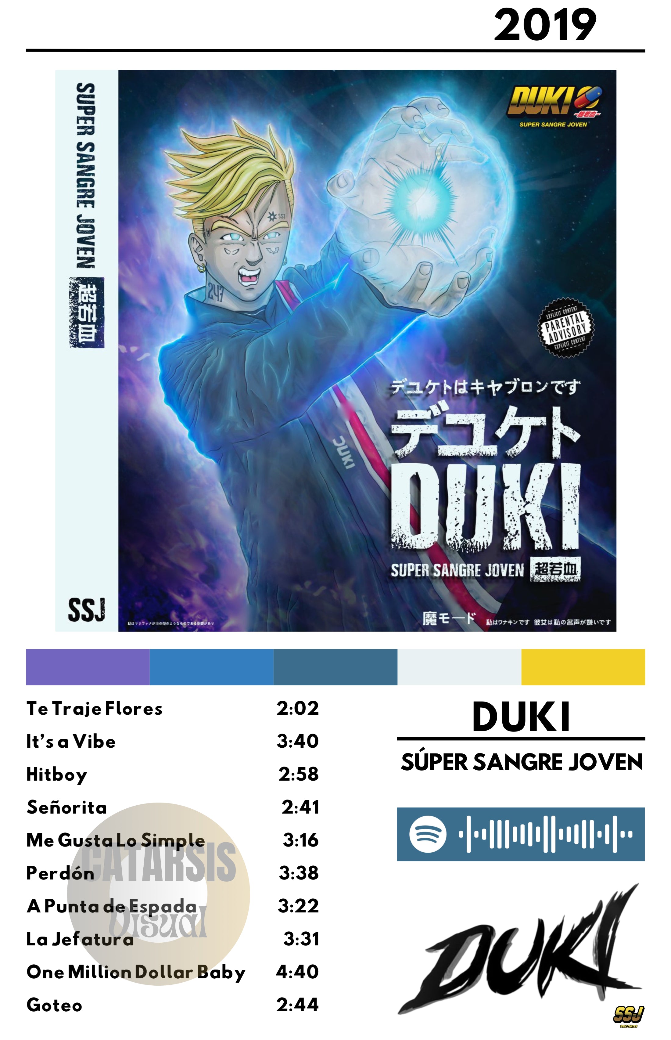 Cuadro Duki - Súper sangre joven