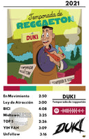 Cuadro Duki - Temporada de reggaetón