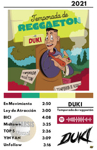 Cuadro Duki - Temporada de reggaetón