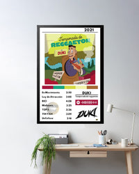 Cuadro Duki - Temporada de reggaetón