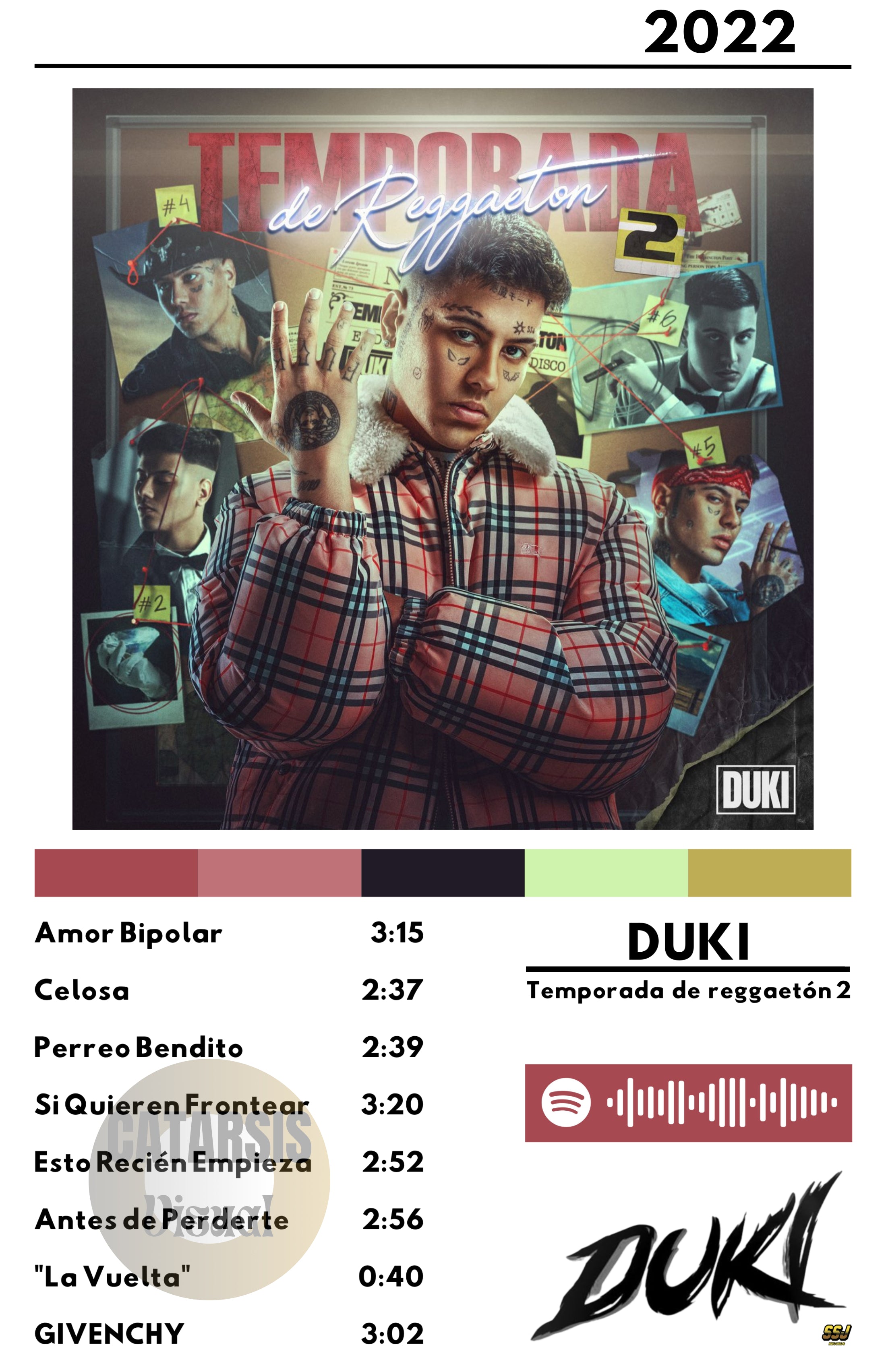 Cuadro Duki - Temporada de reggaetón 2