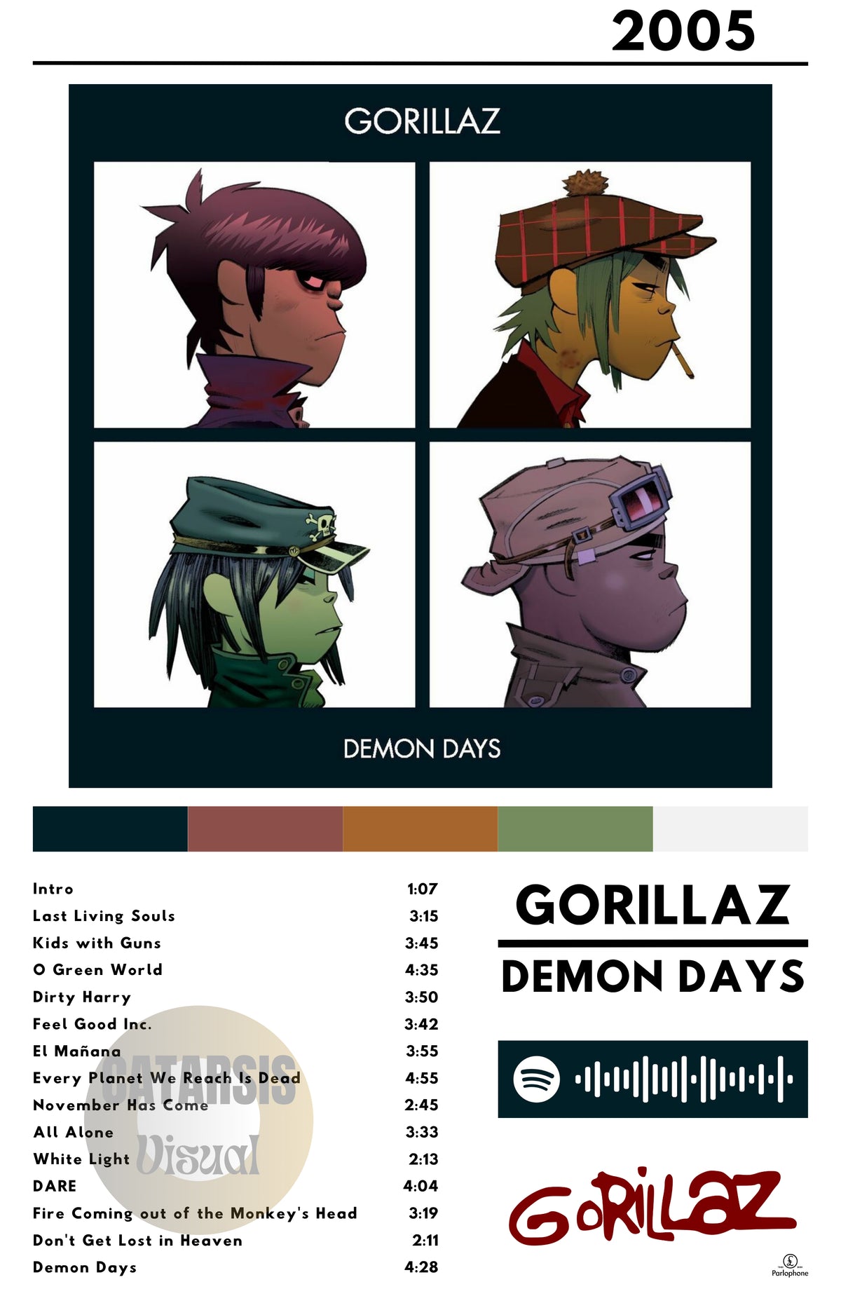 Cuadro Gorillaz - Demon Days