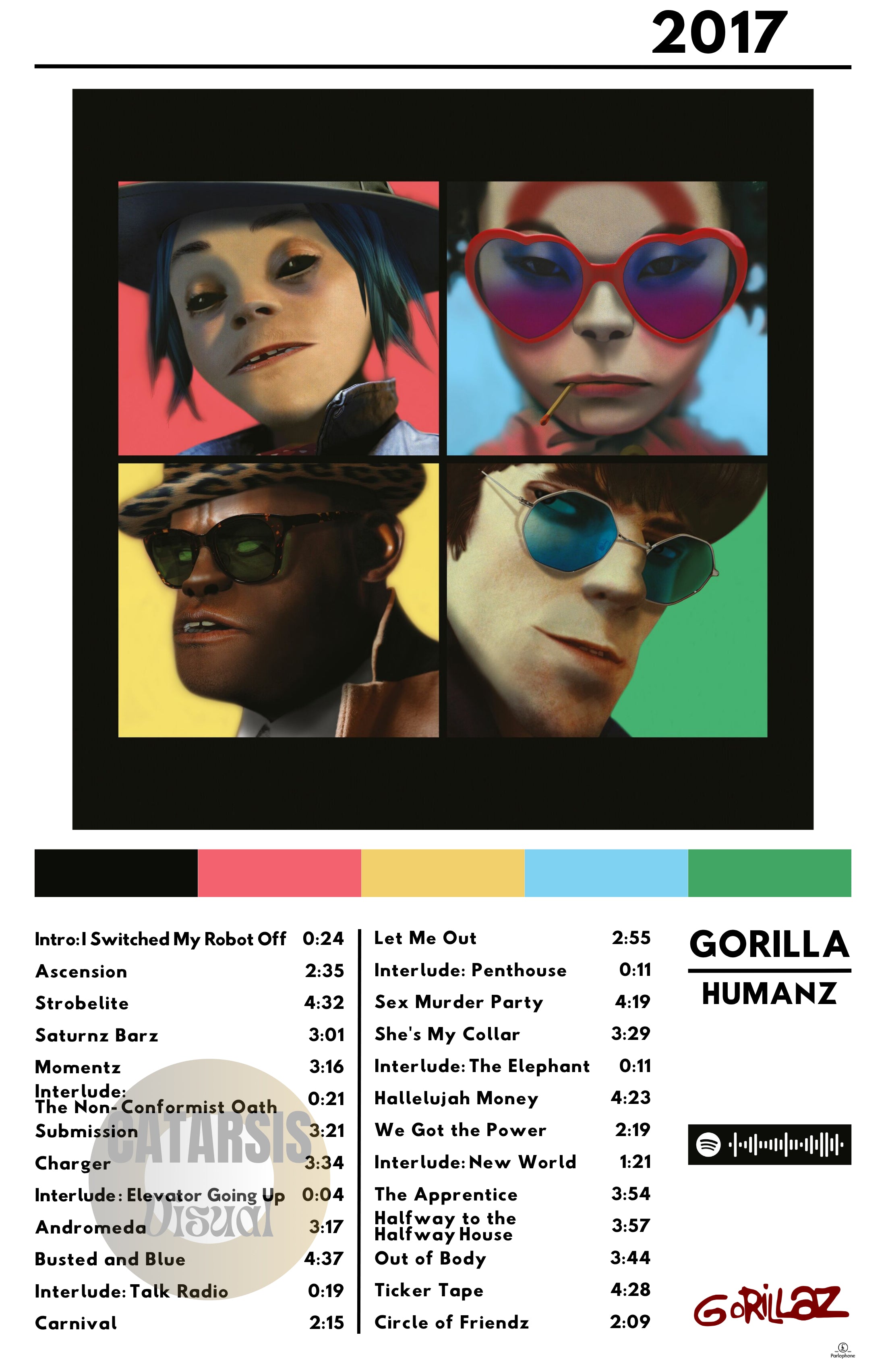 Cuadro Gorillaz - Humanz