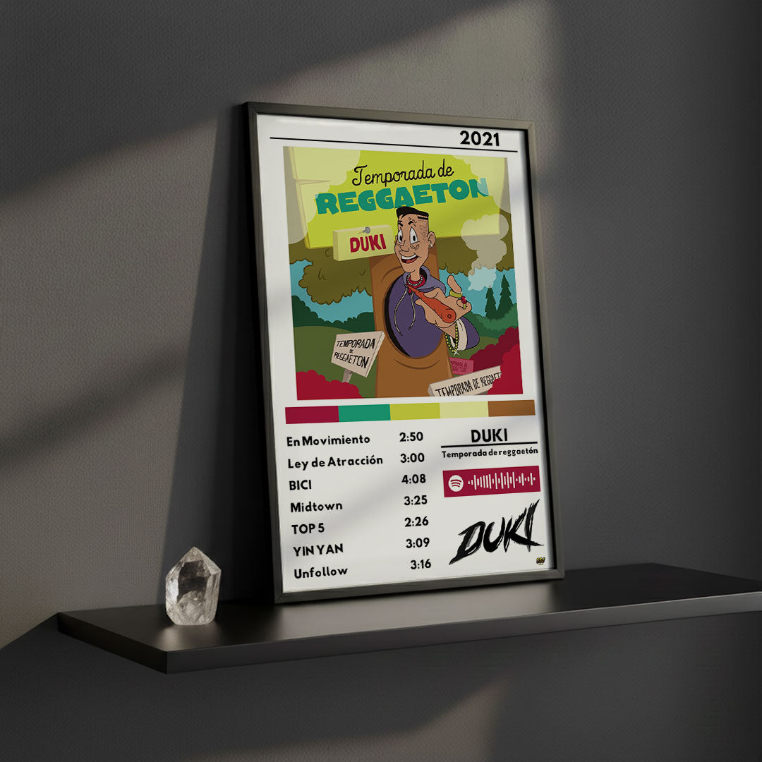 Cuadro Duki - Temporada de reggaetón