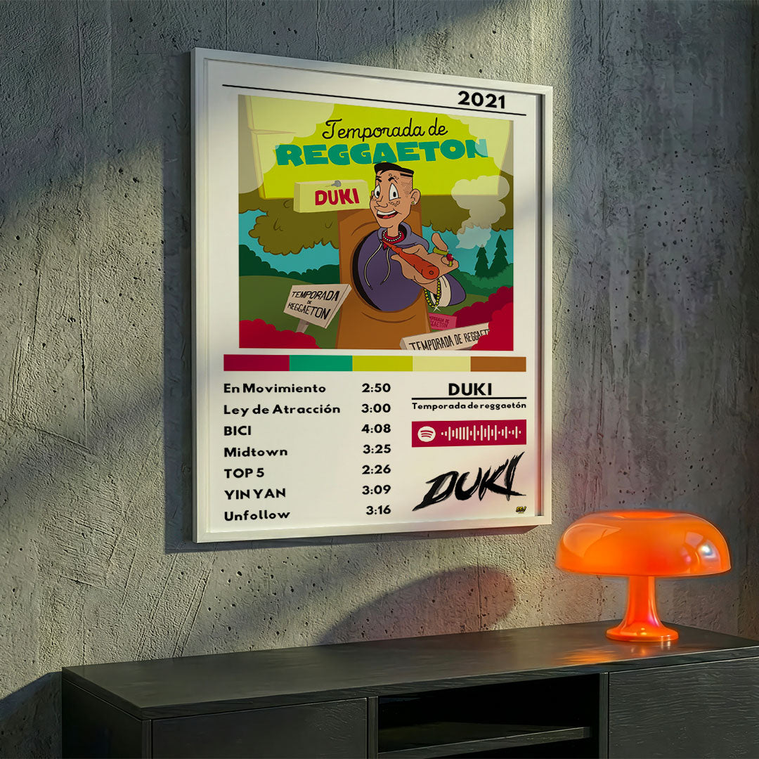 Cuadro Duki - Temporada de reggaetón