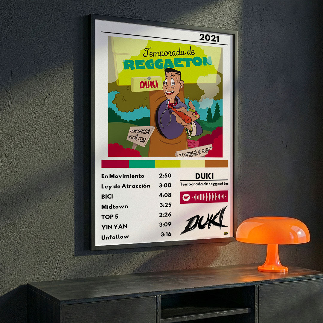 Cuadro Duki - Temporada de reggaetón