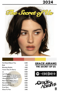 Cuadro Gracie Abrams - The Secret Of Us