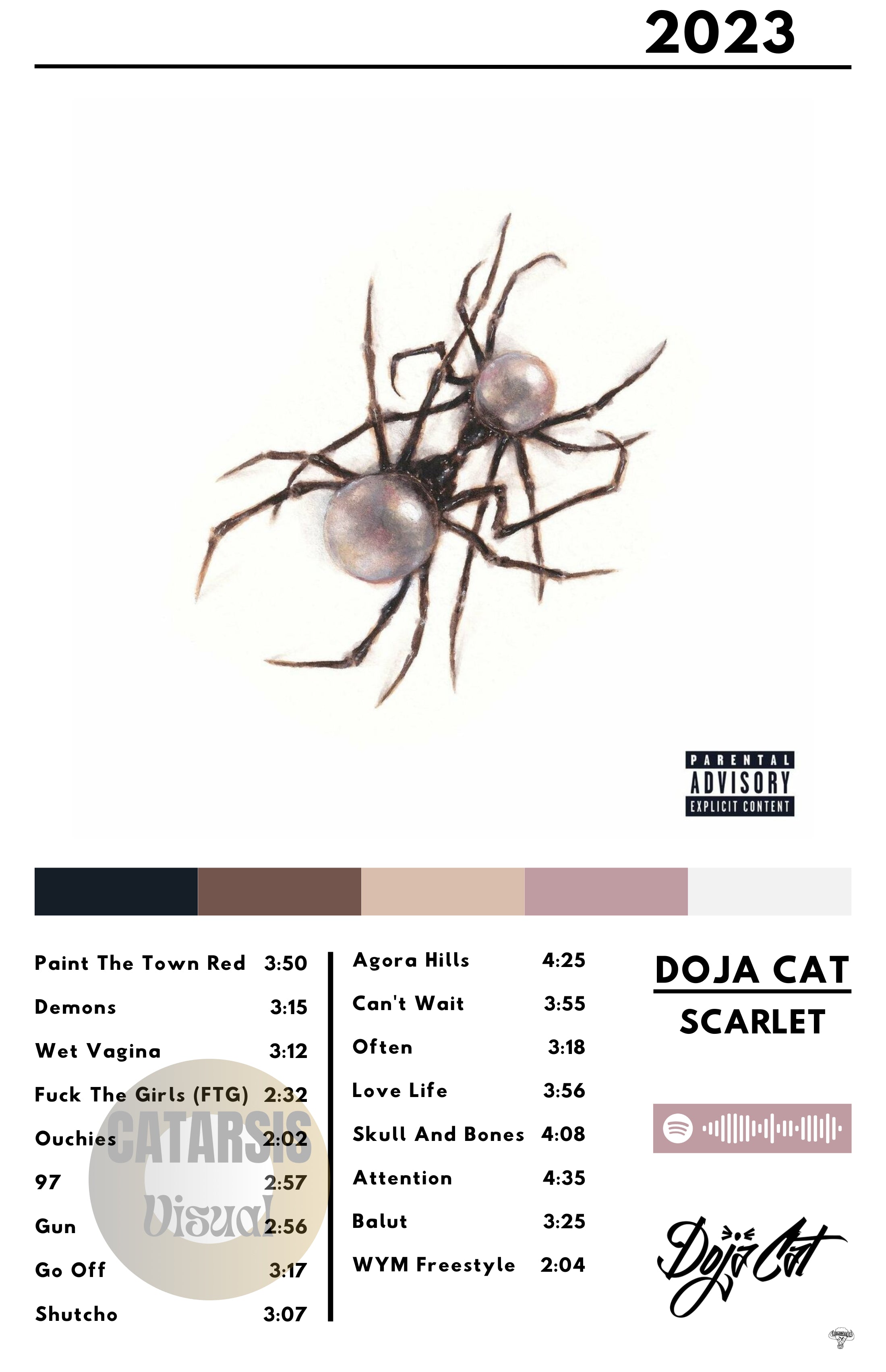Cuadro Doja Cat - Scarlet