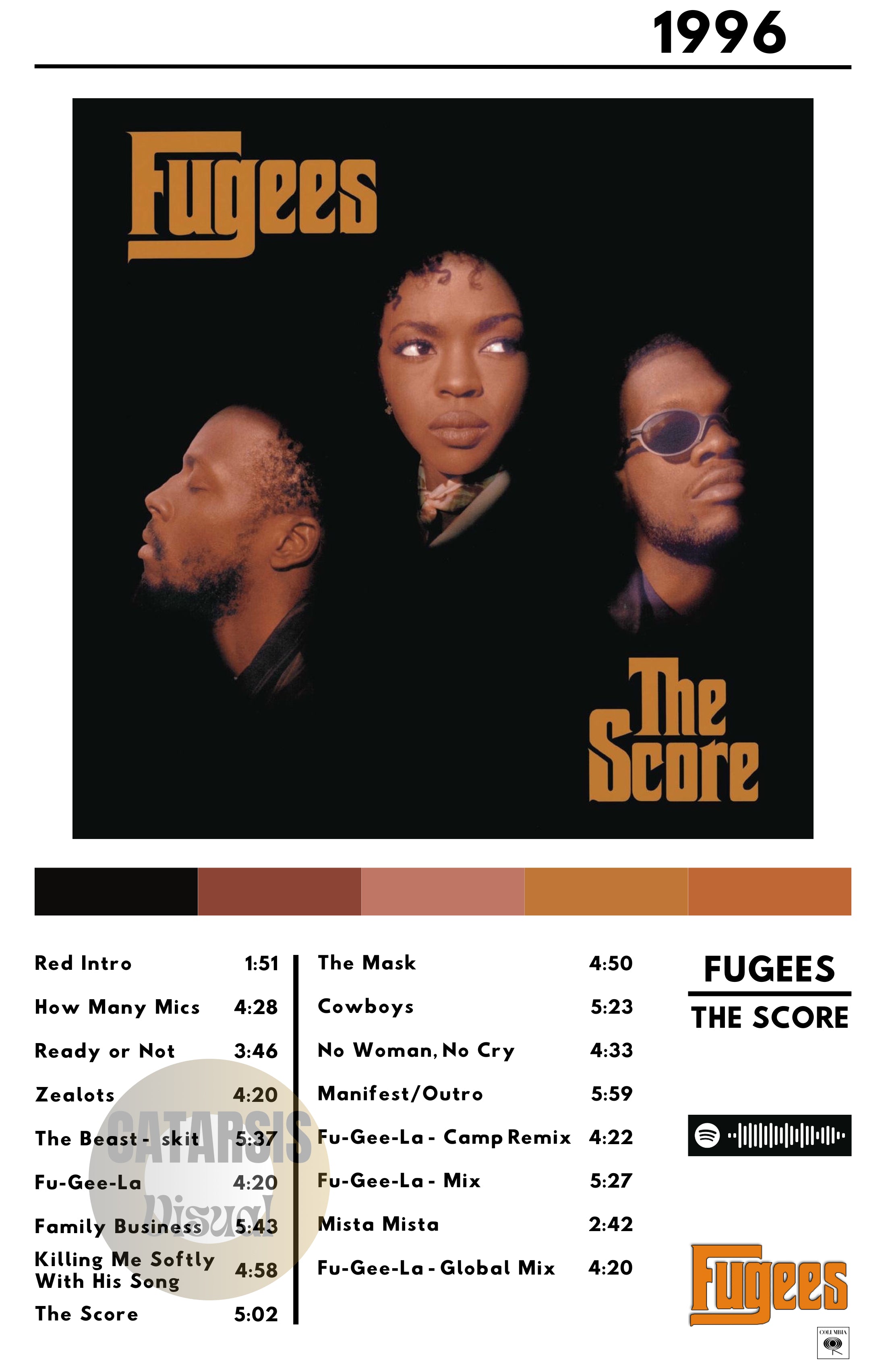 Cuadro Fugees - The Score