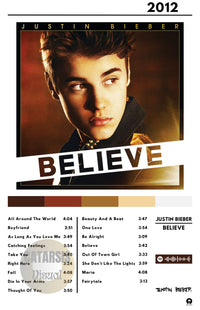 Cuadro Justin Bieber - Believe