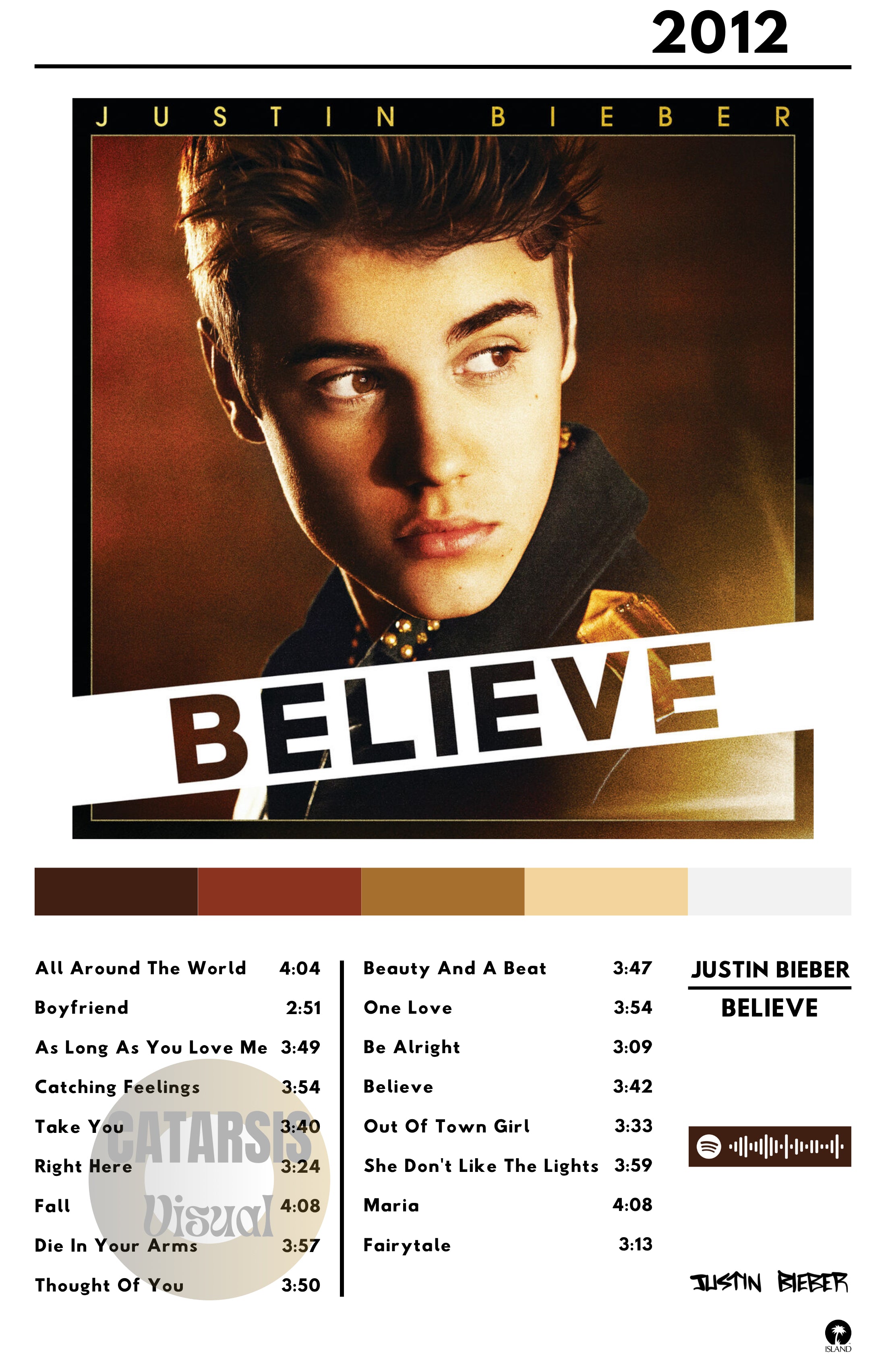 Cuadro Justin Bieber - Believe