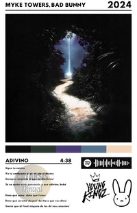 Cuadro Myke Towers - Adivino