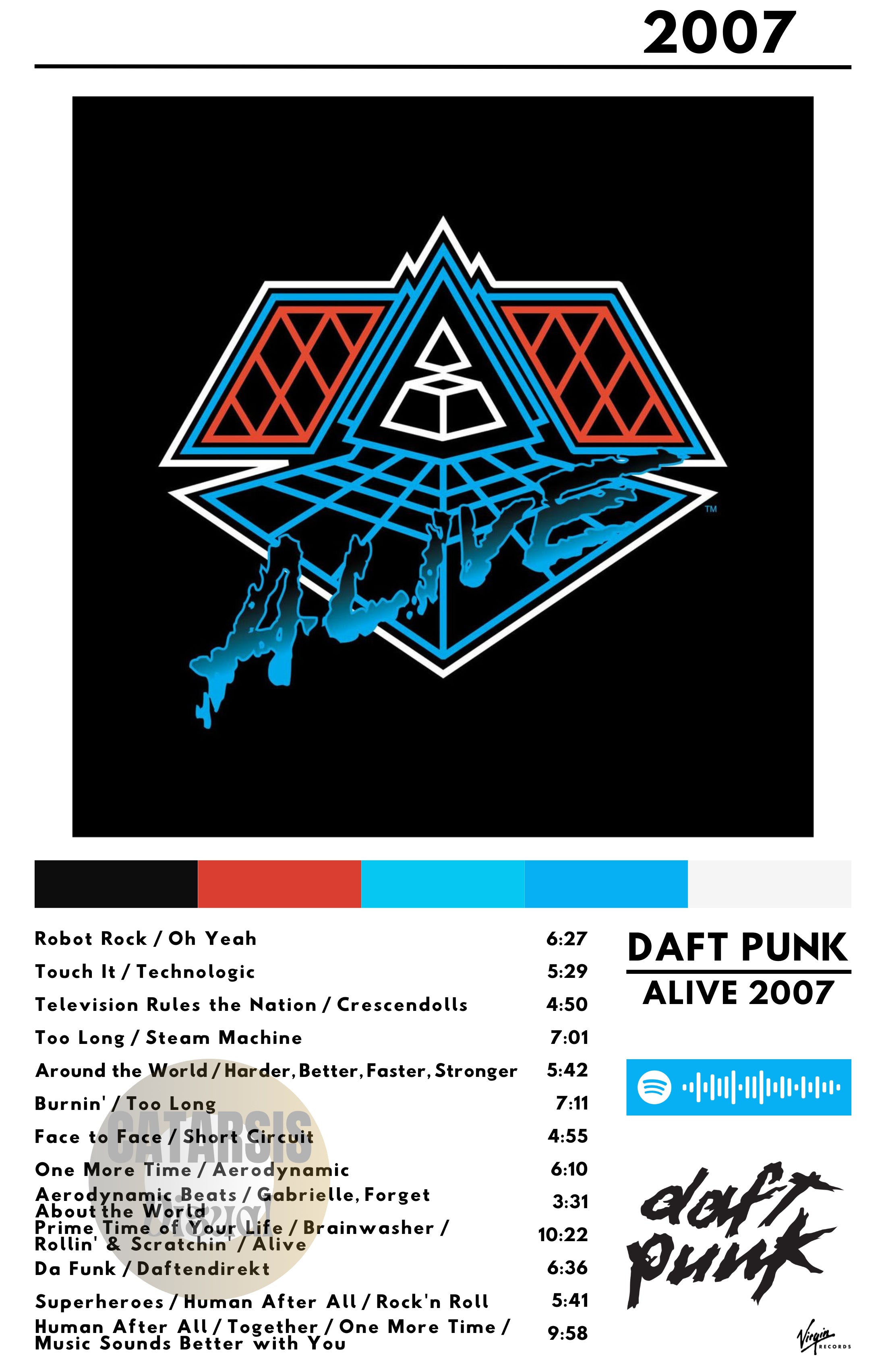 Cuadro Daft Punk - Alive 2007