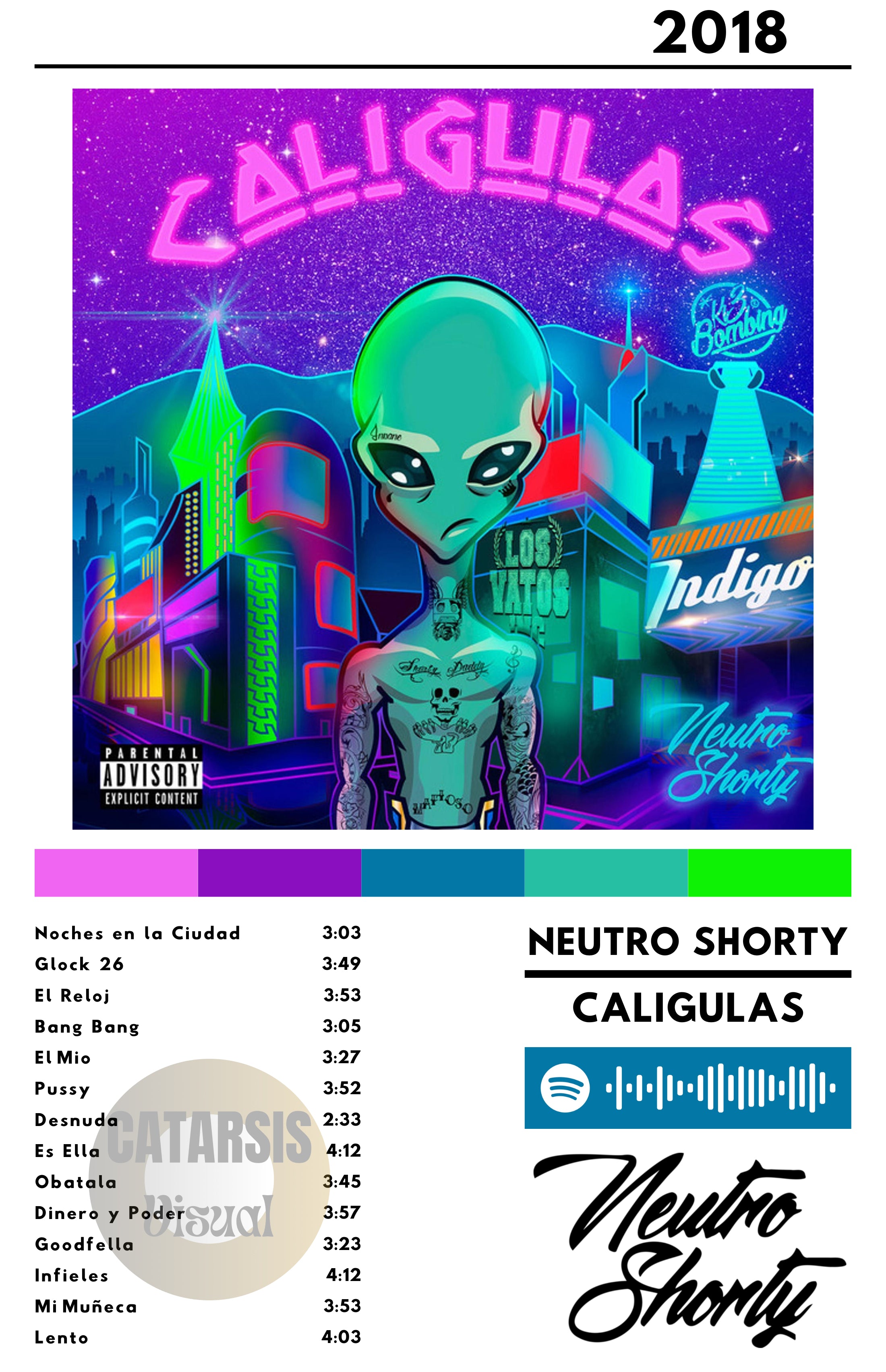 Cuadro Neutro Shorty - Caligulas
