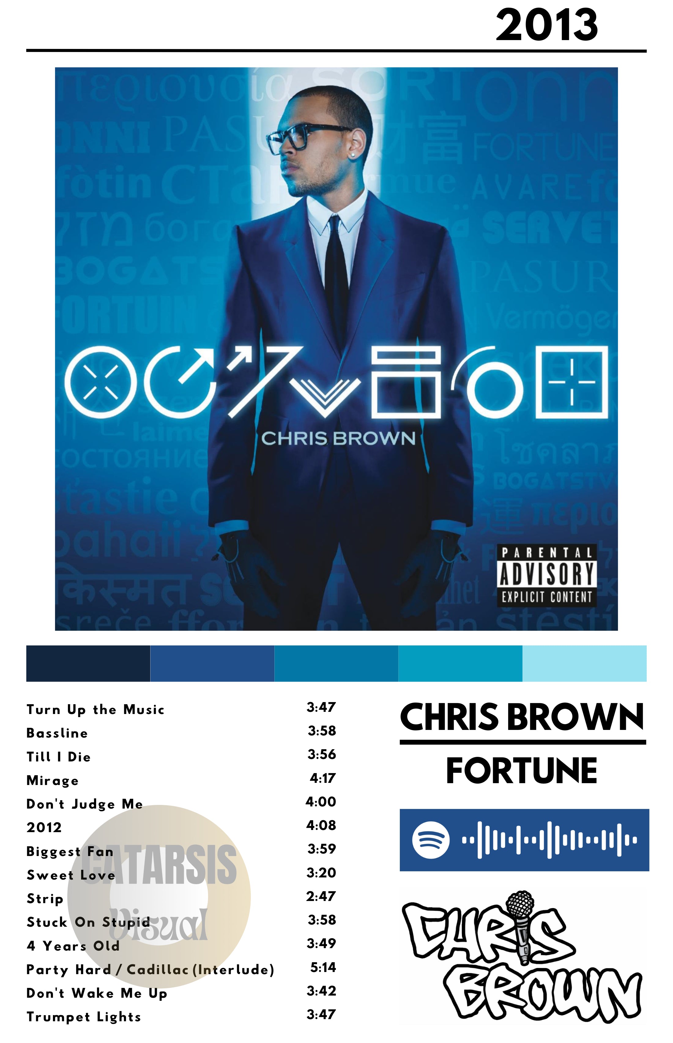 Cuadro Chris Brown - Fortune