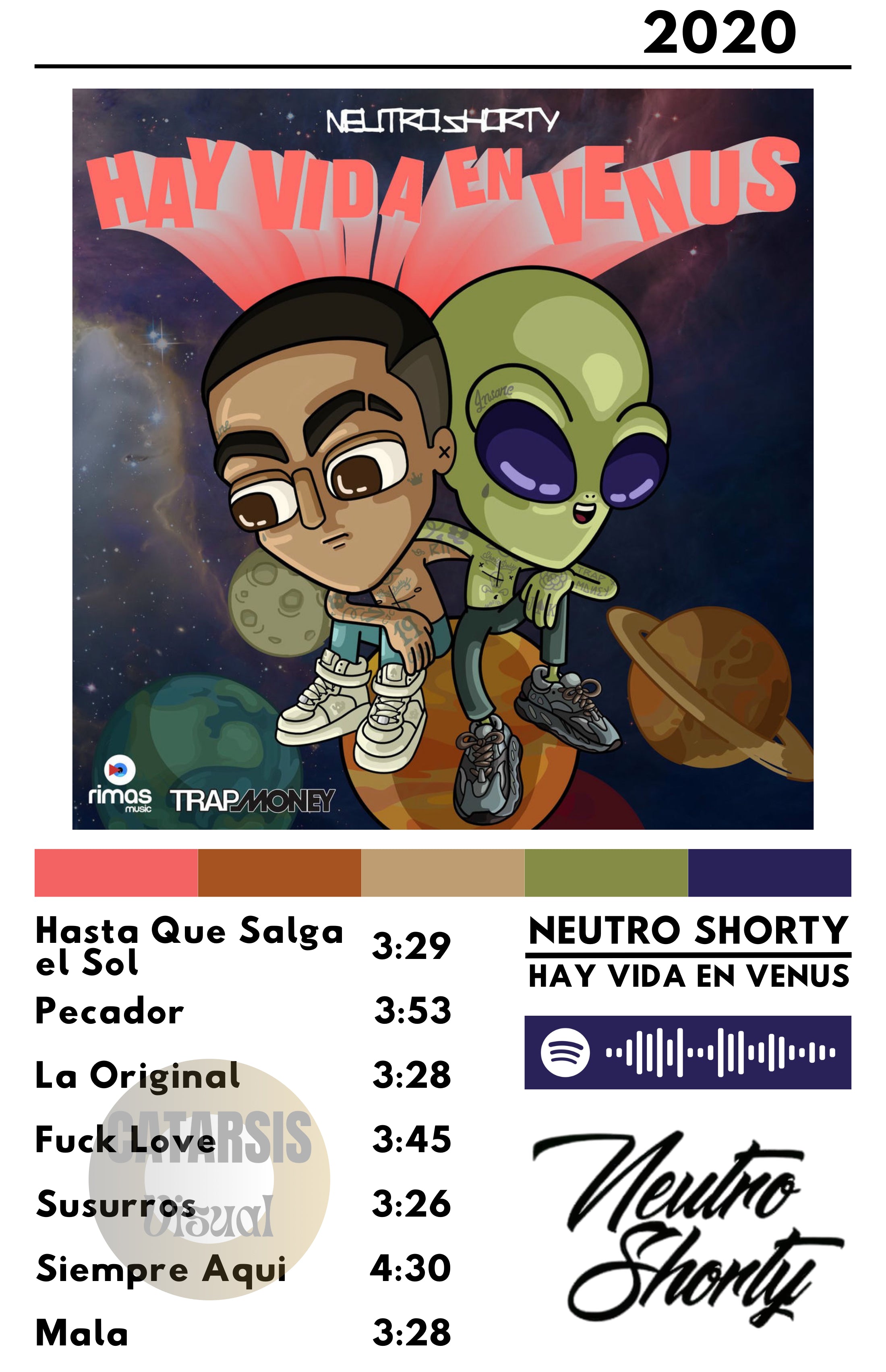Cuadro Neutro Shorty - Hay Vida en Venus
