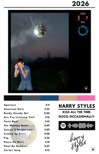 Cuadro Harry Styles - Kiss All The Time. Disco, Occasionally