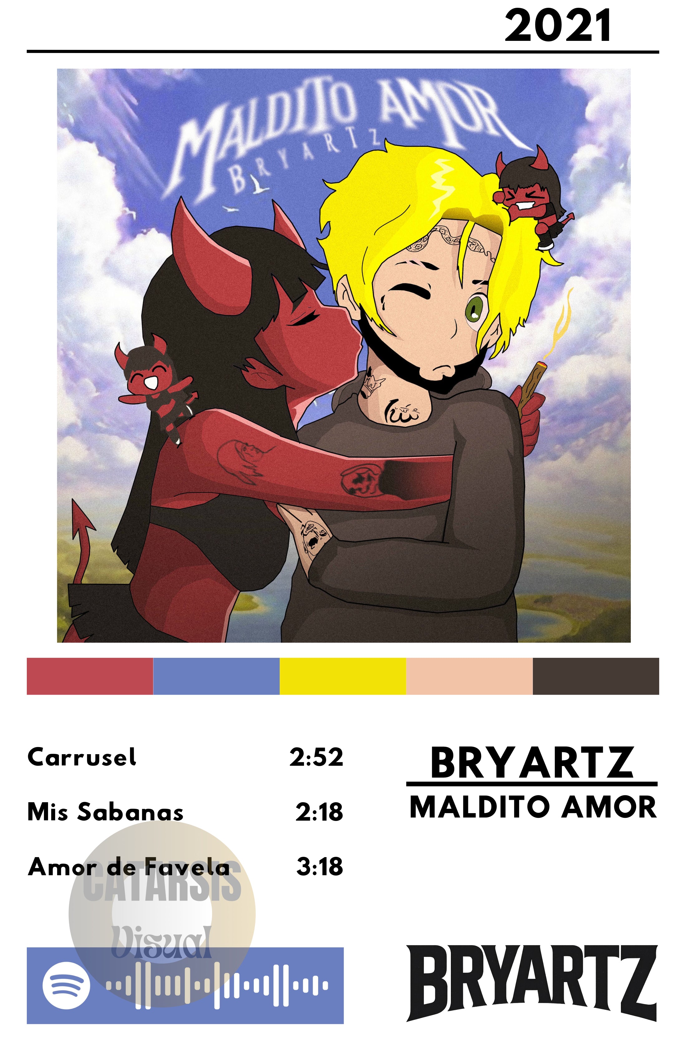 Cuadro Bryartz - Maldito Amor