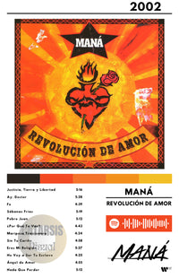 Cuadro Maná - Revolución de Amor