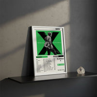 Cuadro Ed Sheeran - X