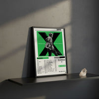 Cuadro Ed Sheeran - X
