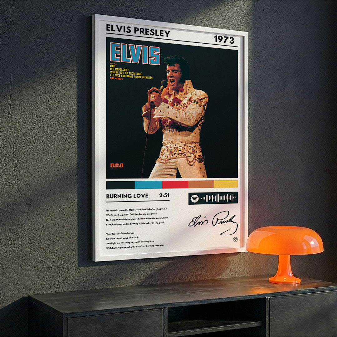 Cuadro Elvis Presley - Burning Love