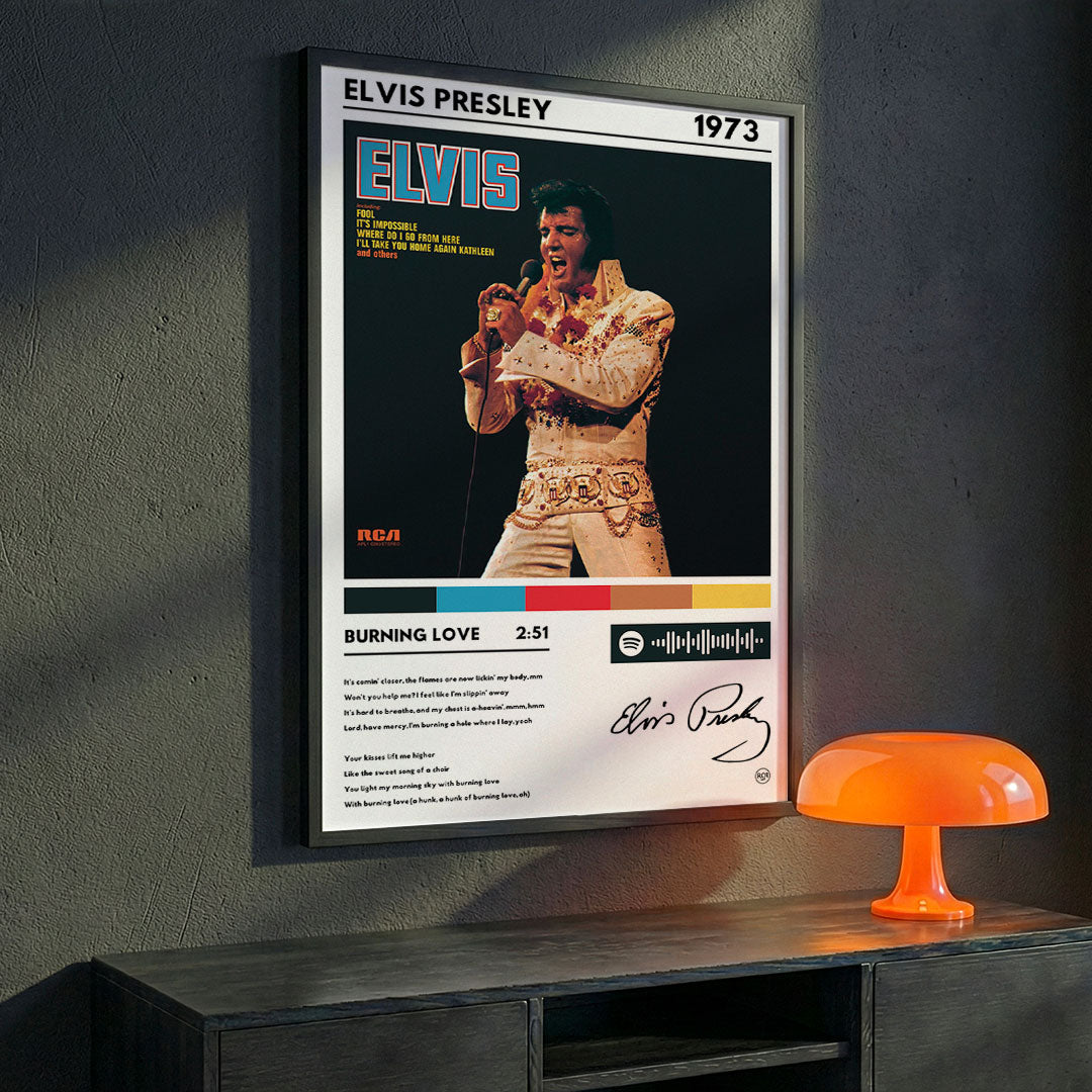 Cuadro Elvis Presley - Burning Love