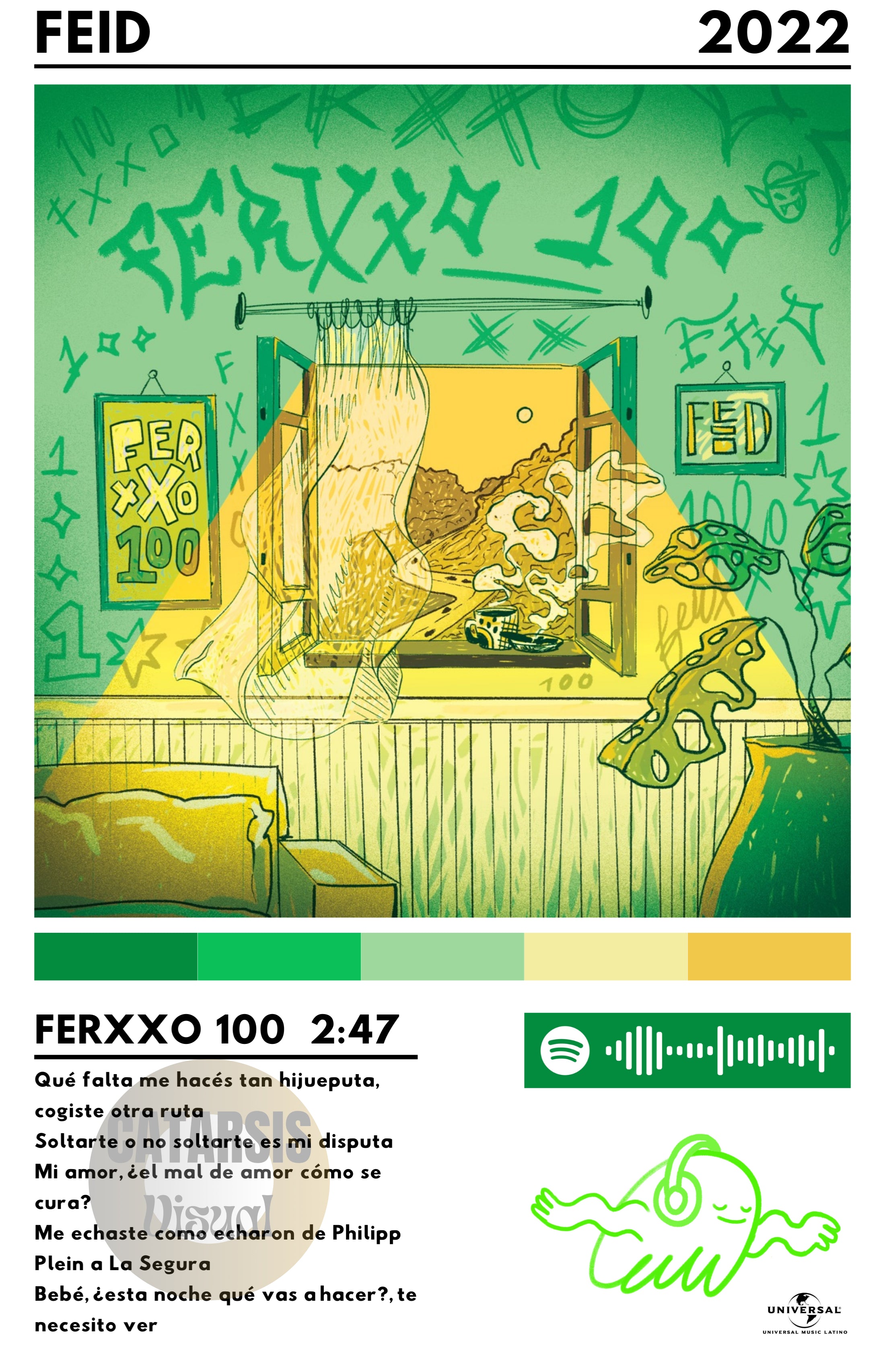 Cuadro Feid - Ferxxo 100