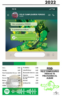 Cuadro Feid - FELIZ CUMPLEAÑOS FERXXO TE PIRATEAMOS EL ÁLBUM