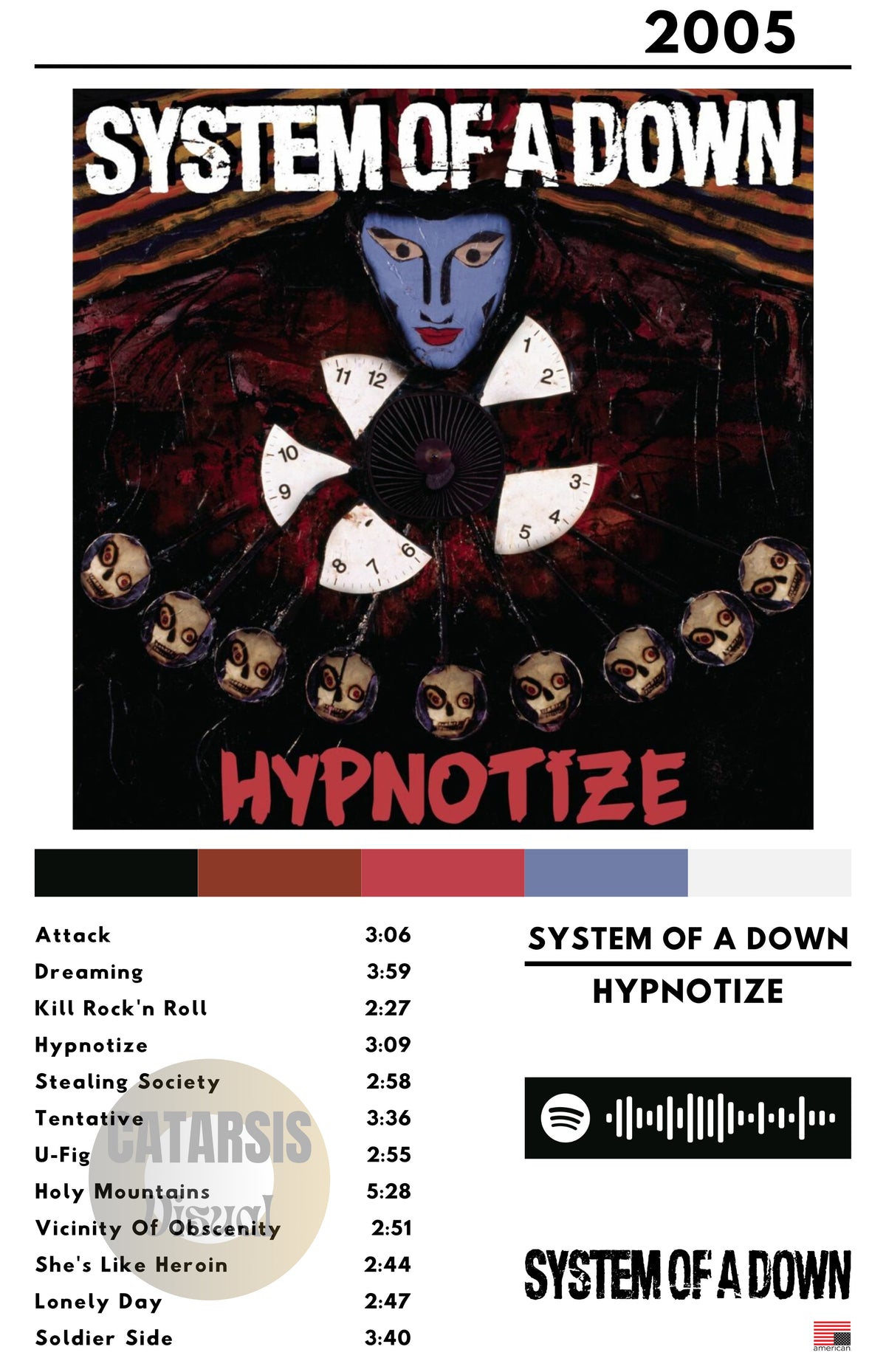 Cuadro System Of A Down - Hypnotize