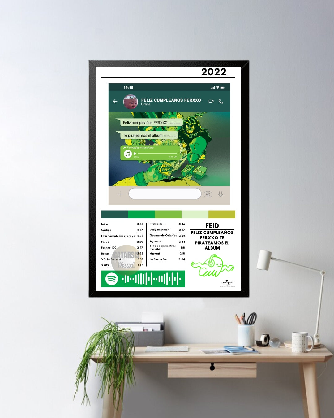Cuadro Feid - FELIZ CUMPLEAÑOS FERXXO TE PIRATEAMOS EL ÁLBUM