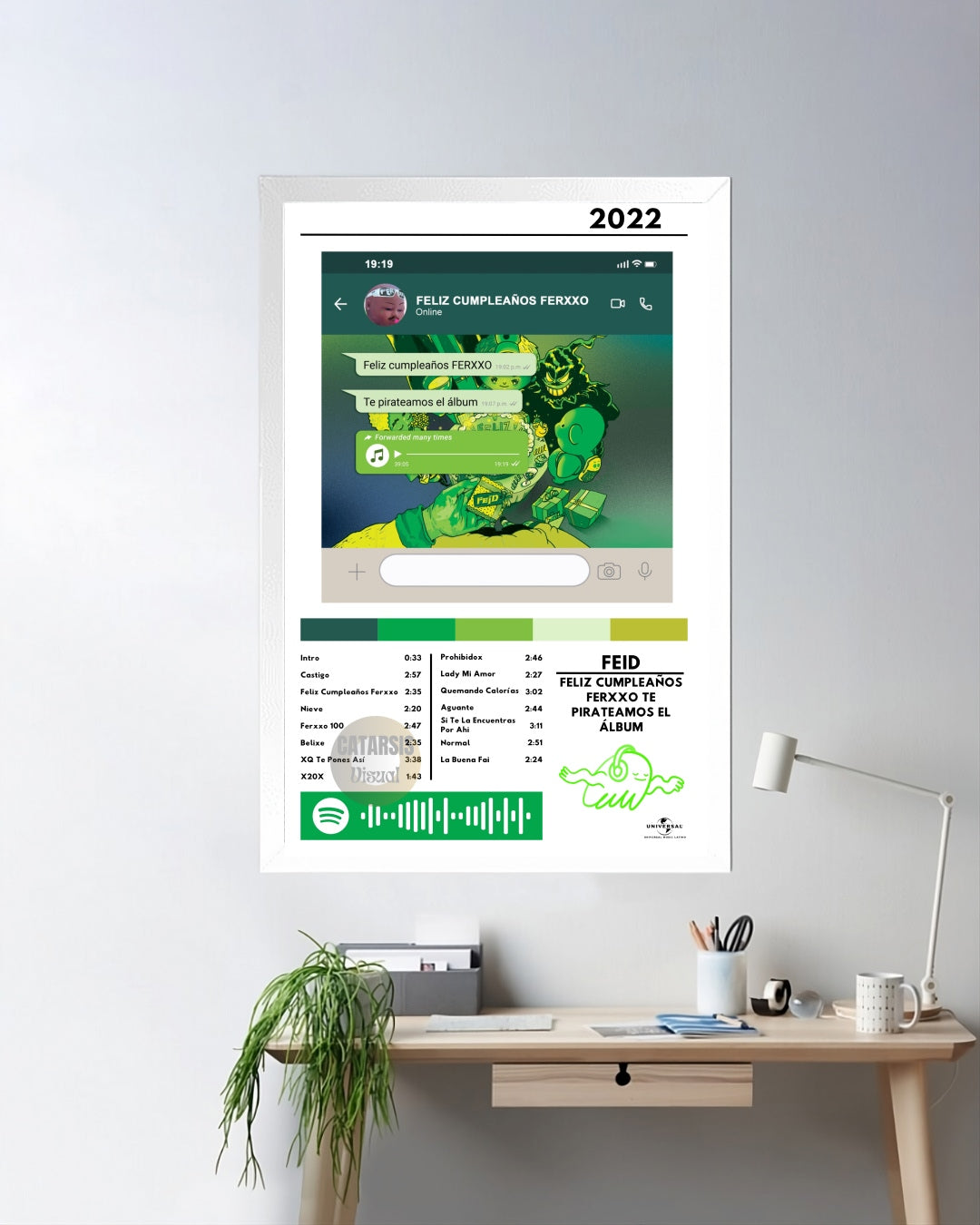 Cuadro Feid - FELIZ CUMPLEAÑOS FERXXO TE PIRATEAMOS EL ÁLBUM