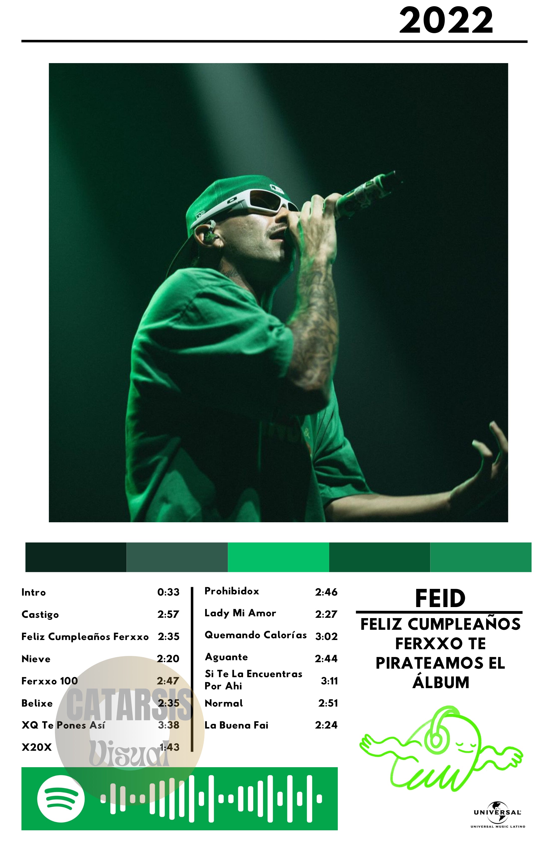 Cuadro Feid - FELIZ CUMPLEAÑOS FERXXO TE PIRATEAMOS EL ÁLBUM (Versión 3)