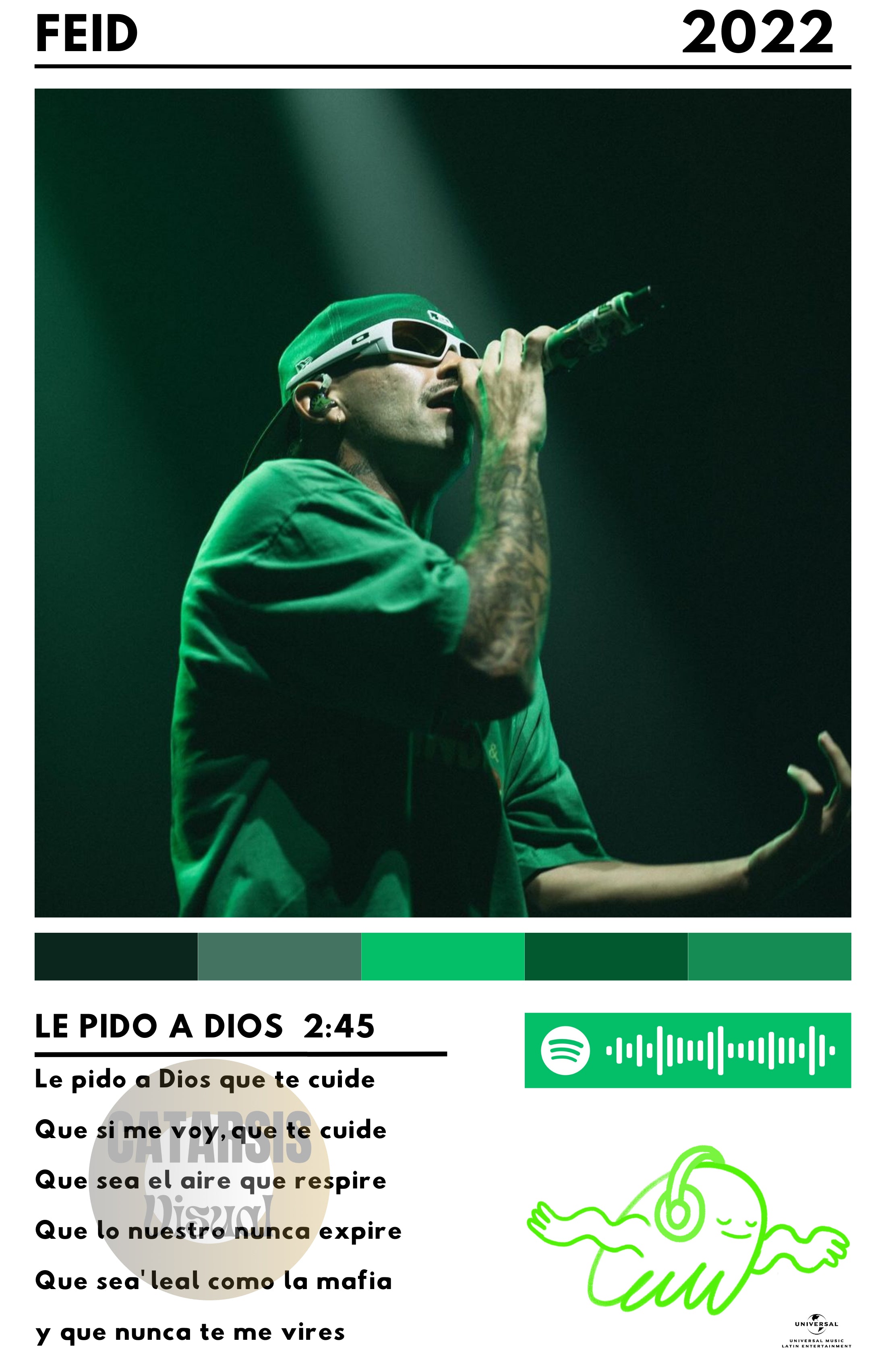 Cuadro Feid - Le Pido a DIOS